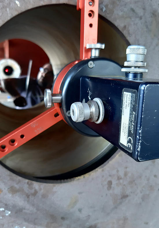 Stern Tube Alignment	 Straight Course